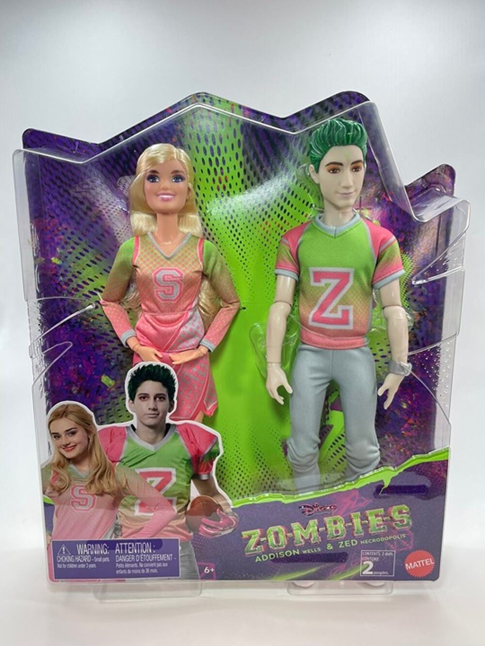 Disney Zombies 2-Pack Dolls - Addison & Zed (Brand New In Box)